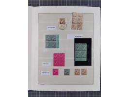 1945/46, meist postfrische Sammlung mit vielen Besonderheiten, dabei einseitig ungezähnte und ungezähnte Werte, Farben und Dr