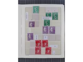 1945/46, meist postfrische Sammlung mit vielen Besonderheiten, dabei einseitig ungezähnte und ungezähnte Werte, Farben und Dr