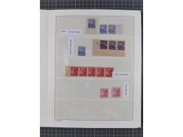 1945/46, meist postfrische Sammlung mit vielen Besonderheiten, dabei einseitig ungezähnte und ungezähnte Werte, Farben und Dr