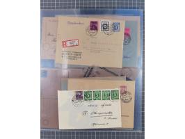 1945/46, meist postfrische Sammlung mit vielen Besonderheiten, dabei einseitig ungezähnte und ungezähnte Werte, Farben und Dr