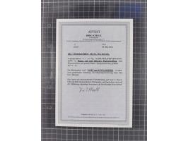 1946, Leipziger Messe 6 Pfg., schwärzlichpurpurviolett, auf Papier ohne Wasserzeichen mit steil fallender Papierstreifung, ko