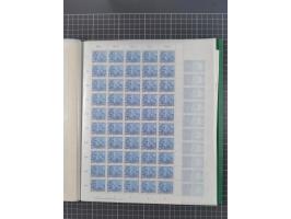 1946/63, 32 meist postfrische Bogen, dabei Allii. Besetzung Mi.-Nr. &nbsp;911 DZ F und 918 DZ F, sowie DDR