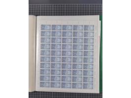 1946/63, 32 meist postfrische Bogen, dabei Allii. Besetzung Mi.-Nr. &nbsp;911 DZ F und 918 DZ F, sowie DDR