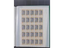 1946/63, 32 meist postfrische Bogen, dabei Allii. Besetzung Mi.-Nr. &nbsp;911 DZ F und 918 DZ F, sowie DDR