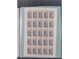 1946/63, 32 meist postfrische Bogen, dabei Allii. Besetzung Mi.-Nr. &nbsp;911 DZ F und 918 DZ F, sowie DDR