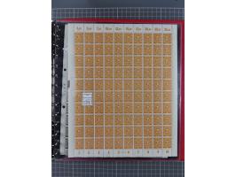 1946/63, 32 meist postfrische Bogen, dabei Allii. Besetzung Mi.-Nr. &nbsp;911 DZ F und 918 DZ F, sowie DDR