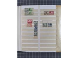 1937/45, postfrischer Bestand Bogenteile und Einheiten, im Album