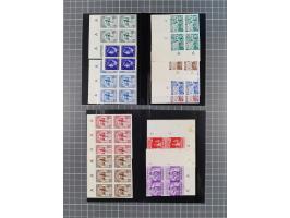 1941/54 (ca.), about 250 imperforated proofs in multiples including some gutter-pairs, some in cpl. sets, all ungummed, few s