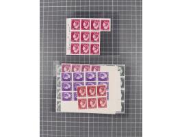 1941/42, Wilhelmina, about 100 imperforated colour proofs in multiples (some gutter-pairs), all ungummed