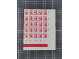 1941, dancers 2 c. - 7½ c. as imperforated ungummed proofs, 20 sets in multiples (plus some additional), few stained (Mi. 312