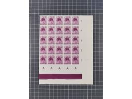 1941, dancers 2 c. - 7½ c. as imperforated ungummed proofs, 20 sets in multiples (plus some additional), few stained (Mi. 312