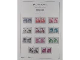 1951/2020, je postfrische und gestempelte Sammlung “waagerechte Paare”, dabei u.a. Posthornsatz postfrisch (20 Pfg. kleine gu