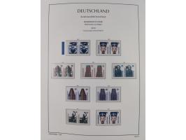 1951/2020, je postfrische und gestempelte Sammlung “waagerechte Paare”, dabei u.a. Posthornsatz postfrisch (20 Pfg. kleine gu