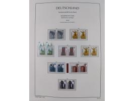 1951/2020, je postfrische und gestempelte Sammlung “waagerechte Paare”, dabei u.a. Posthornsatz postfrisch (20 Pfg. kleine gu