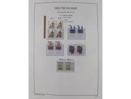 1951/2020, je postfrische und gestempelte Sammlung “waagerechte Paare”, dabei u.a. Posthornsatz postfrisch (20 Pfg. kleine gu