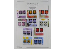 1951/2020, je postfrische und gestempelte Sammlung “waagerechte Paare”, dabei u.a. Posthornsatz postfrisch (20 Pfg. kleine gu