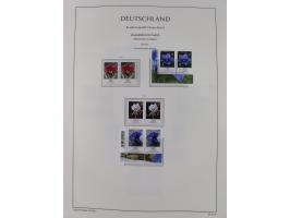 1951/2020, je postfrische und gestempelte Sammlung “waagerechte Paare”, dabei u.a. Posthornsatz postfrisch (20 Pfg. kleine gu