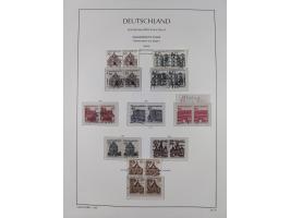 1951/2020, je postfrische und gestempelte Sammlung “waagerechte Paare”, dabei u.a. Posthornsatz postfrisch (20 Pfg. kleine gu