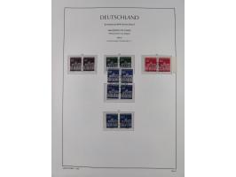 1951/2020, je postfrische und gestempelte Sammlung “waagerechte Paare”, dabei u.a. Posthornsatz postfrisch (20 Pfg. kleine gu