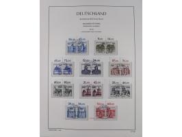 1951/2020, je postfrische und gestempelte Sammlung “waagerechte Paare”, dabei u.a. Posthornsatz postfrisch (20 Pfg. kleine gu