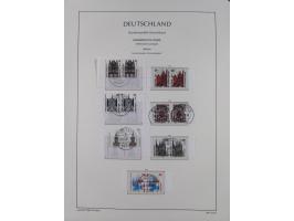 1951/2020, je postfrische und gestempelte Sammlung “waagerechte Paare”, dabei u.a. Posthornsatz postfrisch (20 Pfg. kleine gu