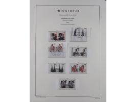 1951/2020, je postfrische und gestempelte Sammlung “waagerechte Paare”, dabei u.a. Posthornsatz postfrisch (20 Pfg. kleine gu
