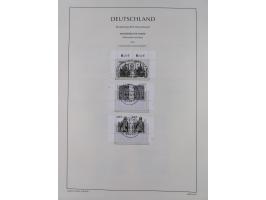 1951/2020, je postfrische und gestempelte Sammlung “waagerechte Paare”, dabei u.a. Posthornsatz postfrisch (20 Pfg. kleine gu