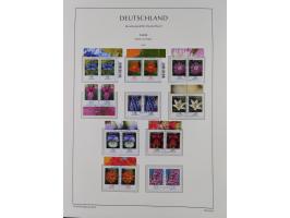 1951/2020, je postfrische und gestempelte Sammlung “waagerechte Paare”, dabei u.a. Posthornsatz postfrisch (20 Pfg. kleine gu