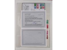 1951/2020, je postfrische und gestempelte Sammlung “waagerechte Paare”, dabei u.a. Posthornsatz postfrisch (20 Pfg. kleine gu