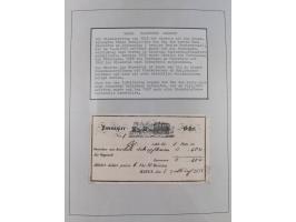 BASEL BADISCHER BAHNHOF: 1852/1970 (ca.), meist ausstellungsmäßig aufgezogene Sammlung auf über 50 Blättern, dabei frühe Reis