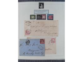 BASEL BADISCHER BAHNHOF: 1852/1970 (ca.), meist ausstellungsmäßig aufgezogene Sammlung auf über 50 Blättern, dabei frühe Reis