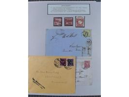 BASEL BADISCHER BAHNHOF: 1852/1970 (ca.), meist ausstellungsmäßig aufgezogene Sammlung auf über 50 Blättern, dabei frühe Reis