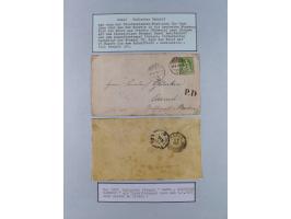 BASEL BADISCHER BAHNHOF: 1852/1970 (ca.), meist ausstellungsmäßig aufgezogene Sammlung auf über 50 Blättern, dabei frühe Reis