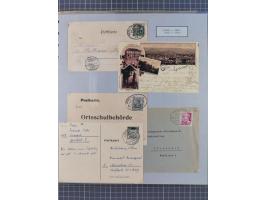 BASEL BADISCHER BAHNHOF: 1852/1970 (ca.), meist ausstellungsmäßig aufgezogene Sammlung auf über 50 Blättern, dabei frühe Reis