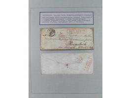 1850/70 (ca.), GRENZRAYON, 27 fast ausschließlich frankierte Briefe bzw. Ganzsachen, dabei 2 Charge-Briefe