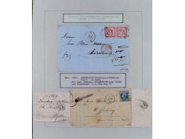 1850/70 (ca.), GRENZRAYON, 27 fast ausschließlich frankierte Briefe bzw. Ganzsachen, dabei 2 Charge-Briefe