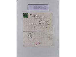 1850/70 (ca.), GRENZRAYON, 27 fast ausschließlich frankierte Briefe bzw. Ganzsachen, dabei 2 Charge-Briefe