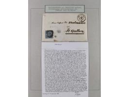 1850/70 (ca.), GRENZRAYON, 27 fast ausschließlich frankierte Briefe bzw. Ganzsachen, dabei 2 Charge-Briefe