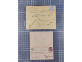 1821/1920, LEVANT : 11 covers &amp; cards including incoming mail, France Napoleon 80 c. envelope from Smyrna 1863 with hebre