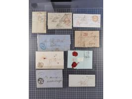 1838/60, MARITIME MAIL: 13 envelopes including ship mail from Turkey, Austria, Great Brittain, many transit marks and cholera