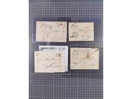 1838/60, MARITIME MAIL: 13 envelopes including ship mail from Turkey, Austria, Great Brittain, many transit marks and cholera