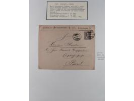 1810/80 (ca.), kleine Partie mit über 50 Briefen und Ganzsachen, dabei viele Grenzrayon-Belege mit auch Drucksachen und 2.Gew