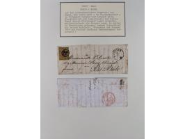 1810/80 (ca.), kleine Partie mit über 50 Briefen und Ganzsachen, dabei viele Grenzrayon-Belege mit auch Drucksachen und 2.Gew