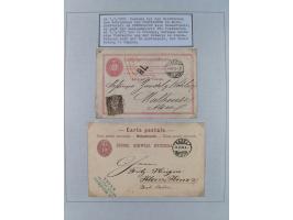 1810/80 (ca.), kleine Partie mit über 50 Briefen und Ganzsachen, dabei viele Grenzrayon-Belege mit auch Drucksachen und 2.Gew