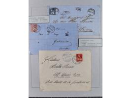 1810/80 (ca.), kleine Partie mit über 50 Briefen und Ganzsachen, dabei viele Grenzrayon-Belege mit auch Drucksachen und 2.Gew