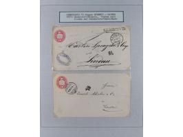 1810/80 (ca.), kleine Partie mit über 50 Briefen und Ganzsachen, dabei viele Grenzrayon-Belege mit auch Drucksachen und 2.Gew