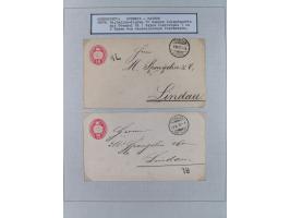 1810/80 (ca.), kleine Partie mit über 50 Briefen und Ganzsachen, dabei viele Grenzrayon-Belege mit auch Drucksachen und 2.Gew