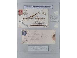 1810/80 (ca.), kleine Partie mit über 50 Briefen und Ganzsachen, dabei viele Grenzrayon-Belege mit auch Drucksachen und 2.Gew