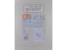 1810/80 (ca.), kleine Partie mit über 50 Briefen und Ganzsachen, dabei viele Grenzrayon-Belege mit auch Drucksachen und 2.Gew