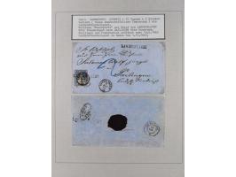 1810/80 (ca.), kleine Partie mit über 50 Briefen und Ganzsachen, dabei viele Grenzrayon-Belege mit auch Drucksachen und 2.Gew